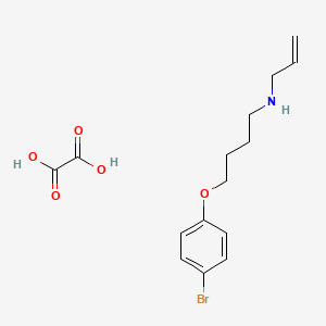 molecular formula C15H20BrNO5 B5070031 N-[4-(4-bromophenoxy)butyl]-2-propen-1-amine oxalate 