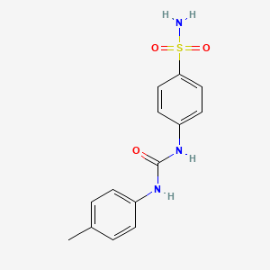 molecular formula C14H15N3O3S B5070086 4-({[(4-methylphenyl)amino]carbonyl}amino)benzenesulfonamide 