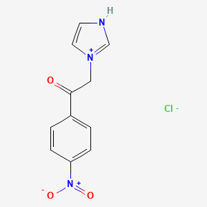 molecular formula C11H10ClN3O3 B5070145 2-(1H-imidazol-1-yl)-1-(4-nitrophenyl)ethanone hydrochloride 