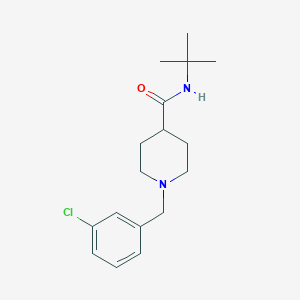 molecular formula C17H25ClN2O B5070300 N-(tert-butyl)-1-(3-chlorobenzyl)-4-piperidinecarboxamide 