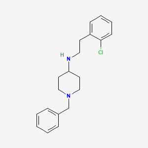 molecular formula C20H25ClN2 B5070355 1-benzyl-N-[2-(2-chlorophenyl)ethyl]-4-piperidinamine 