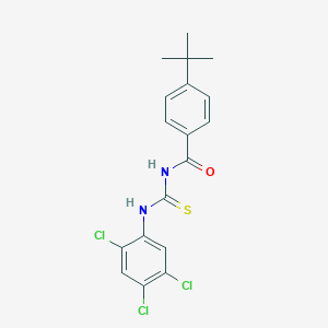 molecular formula C18H17Cl3N2OS B5070416 4-tert-butyl-N-{[(2,4,5-trichlorophenyl)amino]carbonothioyl}benzamide 