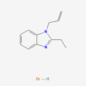 molecular formula C12H15BrN2 B5070444 1-allyl-2-ethyl-1H-benzimidazole hydrobromide 