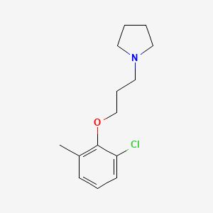 molecular formula C14H20ClNO B5070461 1-[3-(2-chloro-6-methylphenoxy)propyl]pyrrolidine 
