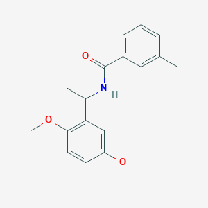 molecular formula C18H21NO3 B5070478 N-[1-(2,5-dimethoxyphenyl)ethyl]-3-methylbenzamide 