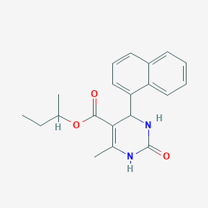 molecular formula C20H22N2O3 B5070523 sec-butyl 6-methyl-4-(1-naphthyl)-2-oxo-1,2,3,4-tetrahydro-5-pyrimidinecarboxylate 