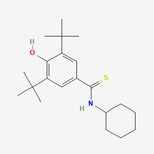 molecular formula C21H33NOS B5070564 3,5-di-tert-butyl-N-cyclohexyl-4-hydroxybenzenecarbothioamide 