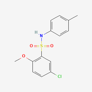 molecular formula C14H14ClNO3S B5070566 5-chloro-2-methoxy-N-(4-methylphenyl)benzenesulfonamide 
