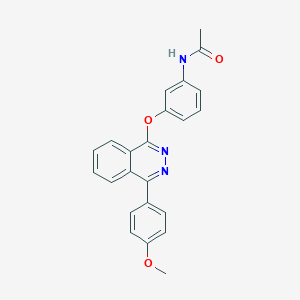 molecular formula C23H19N3O3 B5070645 N-(3-{[4-(4-methoxyphenyl)-1-phthalazinyl]oxy}phenyl)acetamide 