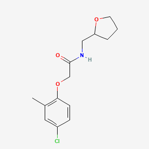 molecular formula C14H18ClNO3 B5070669 2-(4-chloro-2-methylphenoxy)-N-(tetrahydro-2-furanylmethyl)acetamide 
