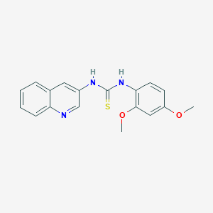 molecular formula C18H17N3O2S B5070685 N-(2,4-dimethoxyphenyl)-N'-3-quinolinylthiourea 