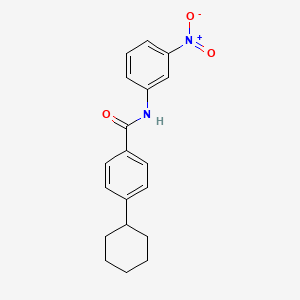 molecular formula C19H20N2O3 B5070710 4-cyclohexyl-N-(3-nitrophenyl)benzamide 