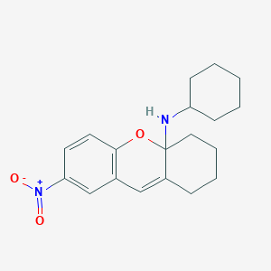 molecular formula C19H24N2O3 B5070717 N-cyclohexyl-7-nitro-1,2,3,4-tetrahydro-4aH-xanthen-4a-amine 