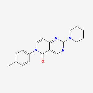 molecular formula C19H20N4O B5070724 6-(4-methylphenyl)-2-(1-piperidinyl)pyrido[4,3-d]pyrimidin-5(6H)-one 