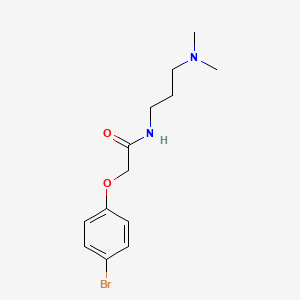 molecular formula C13H19BrN2O2 B5070749 2-(4-bromophenoxy)-N-[3-(dimethylamino)propyl]acetamide 