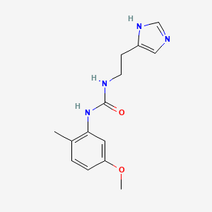 molecular formula C14H18N4O2 B5070788 N-[2-(1H-imidazol-4-yl)ethyl]-N'-(5-methoxy-2-methylphenyl)urea 