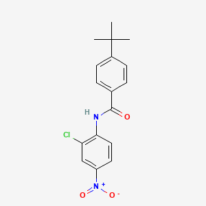 molecular formula C17H17ClN2O3 B5070805 4-tert-butyl-N-(2-chloro-4-nitrophenyl)benzamide 