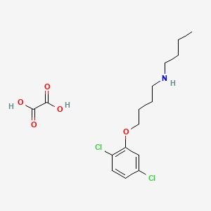 molecular formula C16H23Cl2NO5 B5070870 N-butyl-4-(2,5-dichlorophenoxy)-1-butanamine oxalate 