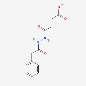molecular formula C12H14N2O4 B5070919 4-oxo-4-[2-(phenylacetyl)hydrazino]butanoic acid 