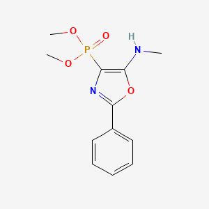 molecular formula C12H15N2O4P B5070920 dimethyl [5-(methylamino)-2-phenyl-1,3-oxazol-4-yl]phosphonate 