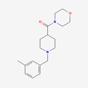 molecular formula C18H26N2O2 B5070955 4-{[1-(3-methylbenzyl)-4-piperidinyl]carbonyl}morpholine 