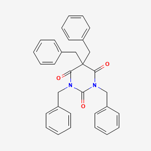 molecular formula C32H28N2O3 B5070991 1,3,5,5-tetrabenzyl-2,4,6(1H,3H,5H)-pyrimidinetrione 