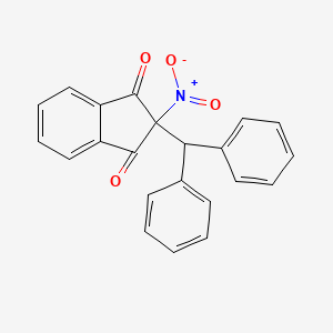 molecular formula C22H15NO4 B5070996 2-(diphenylmethyl)-2-nitro-1H-indene-1,3(2H)-dione CAS No. 7438-81-5