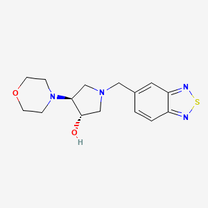 molecular formula C15H20N4O2S B5071011 (3S*,4S*)-1-(2,1,3-benzothiadiazol-5-ylmethyl)-4-(4-morpholinyl)-3-pyrrolidinol 