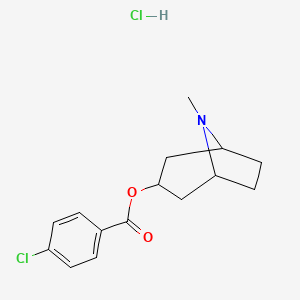 molecular formula C15H19Cl2NO2 B5071015 8-methyl-8-azabicyclo[3.2.1]oct-3-yl 4-chlorobenzoate hydrochloride 