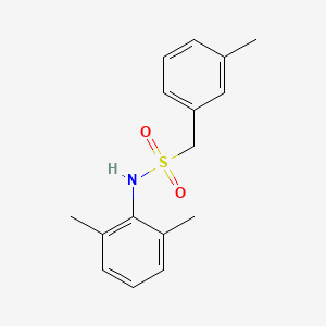 molecular formula C16H19NO2S B5071044 N-(2,6-dimethylphenyl)-1-(3-methylphenyl)methanesulfonamide 