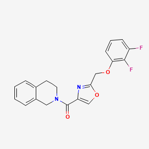 molecular formula C20H16F2N2O3 B5071064 2-({2-[(2,3-difluorophenoxy)methyl]-1,3-oxazol-4-yl}carbonyl)-1,2,3,4-tetrahydroisoquinoline 