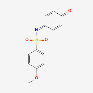 molecular formula C13H11NO4S B5071117 4-methoxy-N-(4-oxo-2,5-cyclohexadien-1-ylidene)benzenesulfonamide 