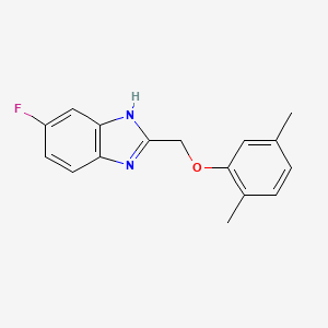 molecular formula C16H15FN2O B5071187 2-[(2,5-dimethylphenoxy)methyl]-5-fluoro-1H-benzimidazole 