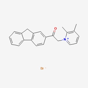molecular formula C22H20BrNO B5071218 1-[2-(9H-fluoren-2-yl)-2-oxoethyl]-2,3-dimethylpyridinium bromide 