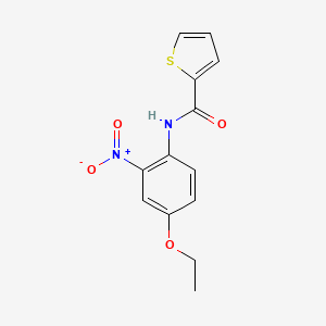 molecular formula C13H12N2O4S B5071222 N-(4-ethoxy-2-nitrophenyl)-2-thiophenecarboxamide 
