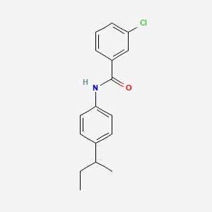 molecular formula C17H18ClNO B5071234 N-(4-sec-butylphenyl)-3-chlorobenzamide 