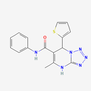 molecular formula C16H14N6OS B5071242 5-methyl-N-phenyl-7-(2-thienyl)-4,7-dihydrotetrazolo[1,5-a]pyrimidine-6-carboxamide 