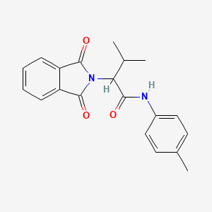 molecular formula C20H20N2O3 B5071246 2-(1,3-dioxo-1,3-dihydro-2H-isoindol-2-yl)-3-methyl-N-(4-methylphenyl)butanamide 