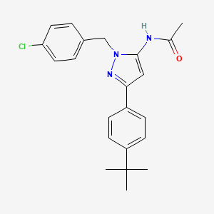 N-[3-(4-tert-butylphenyl)-1-(4-chlorobenzyl)-1H-pyrazol-5-yl]acetamide