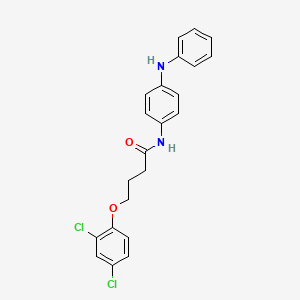 molecular formula C22H20Cl2N2O2 B5071347 N-(4-anilinophenyl)-4-(2,4-dichlorophenoxy)butanamide 