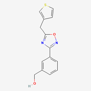 {3-[5-(3-thienylmethyl)-1,2,4-oxadiazol-3-yl]phenyl}methanol