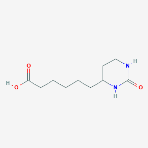 molecular formula C10H18N2O3 B5071362 6-(2-Oxo-1,3-diazinan-4-yl)hexanoic acid 