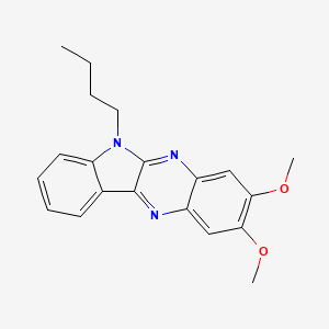 molecular formula C20H21N3O2 B5071391 6-butyl-2,3-dimethoxy-6H-indolo[2,3-b]quinoxaline 