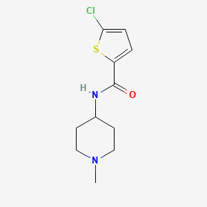 molecular formula C11H15ClN2OS B5071448 5-chloro-N-(1-methylpiperidin-4-yl)thiophene-2-carboxamide 