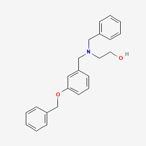 molecular formula C23H25NO2 B5071514 2-{benzyl[3-(benzyloxy)benzyl]amino}ethanol 