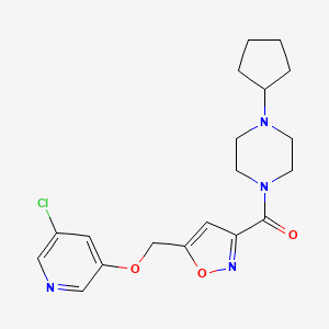 1-[(5-{[(5-chloro-3-pyridinyl)oxy]methyl}-3-isoxazolyl)carbonyl]-4-cyclopentylpiperazine