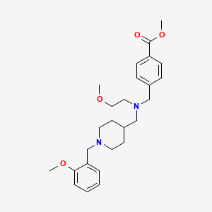 methyl 4-{[{[1-(2-methoxybenzyl)-4-piperidinyl]methyl}(2-methoxyethyl)amino]methyl}benzoate