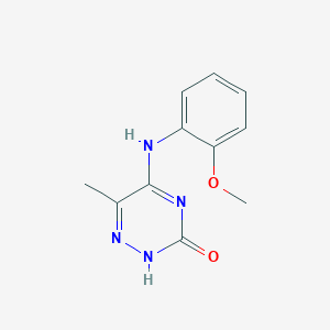 5-[(2-methoxyphenyl)amino]-6-methyl-1,2,4-triazin-3(2H)-one