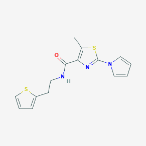 5-methyl-2-(1H-pyrrol-1-yl)-N-[2-(2-thienyl)ethyl]-1,3-thiazole-4-carboxamide