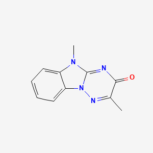 molecular formula C11H10N4O B5071647 2,5-dimethyl[1,2,4]triazino[2,3-a]benzimidazol-3(5H)-one 